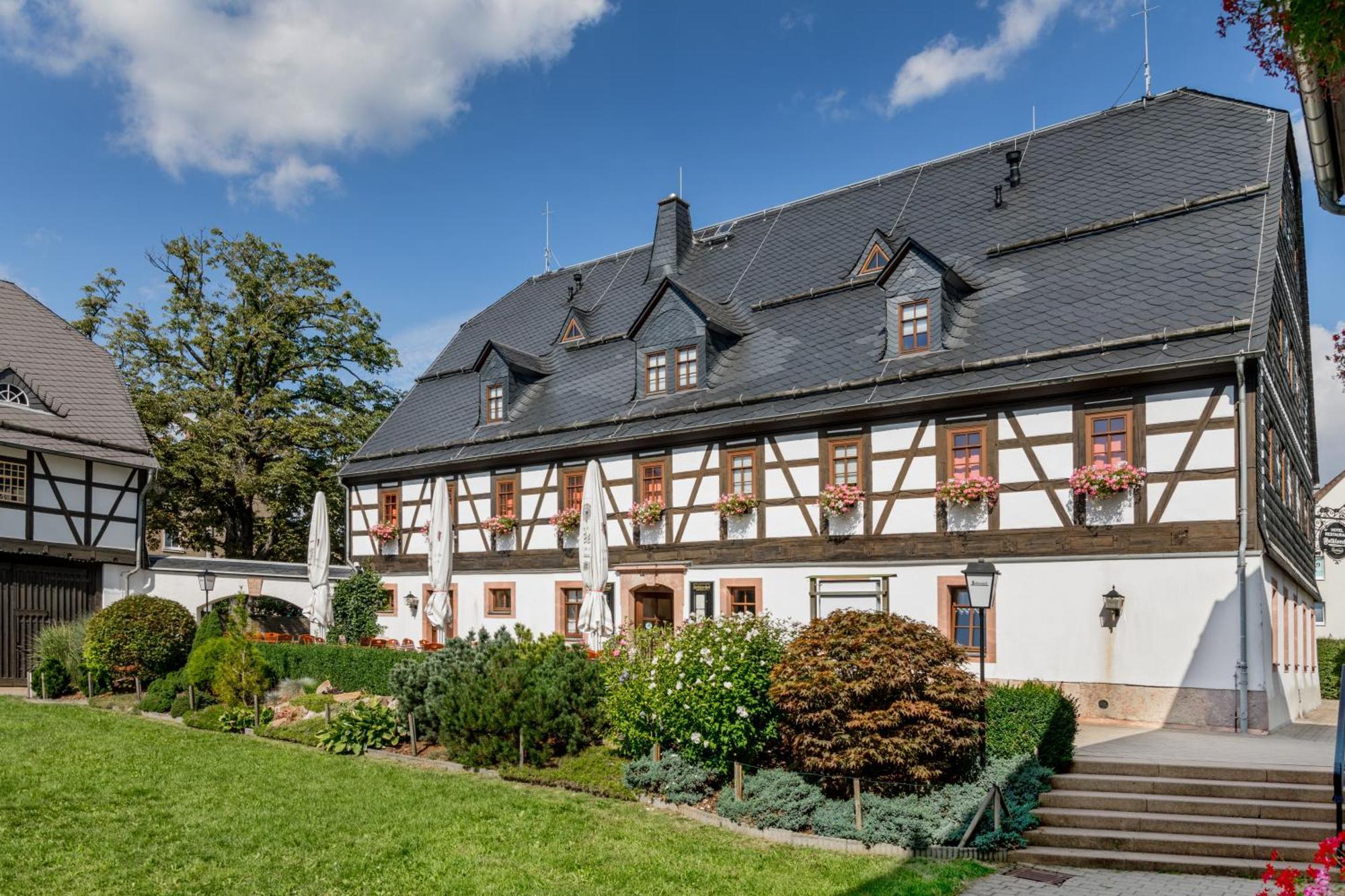 Hotel Folklorehof Chemnitz Extérieur photo