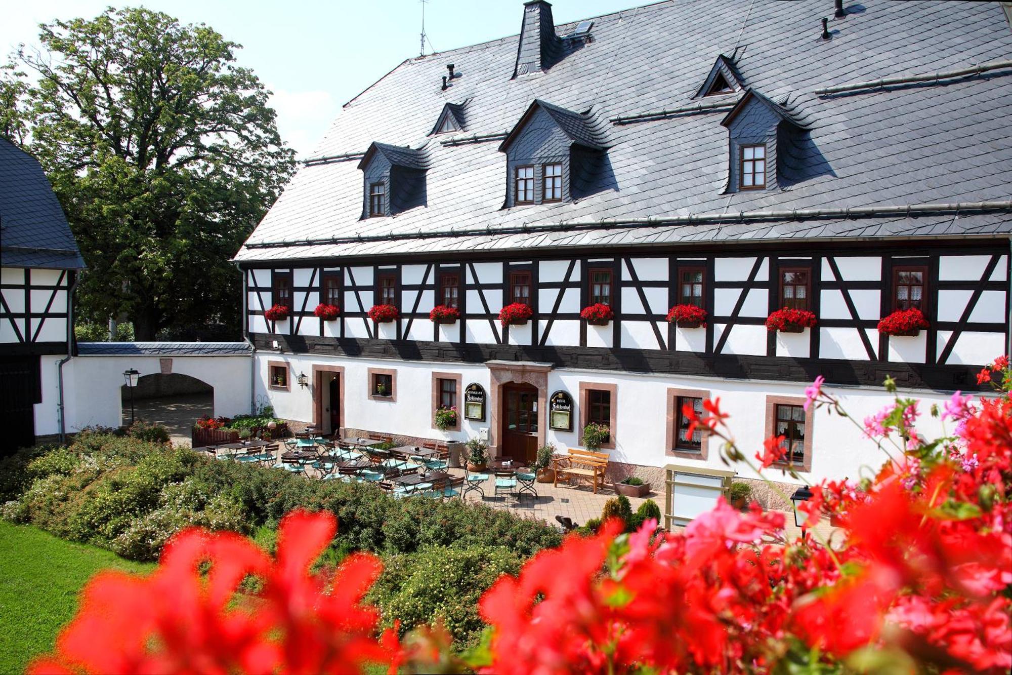 Hotel Folklorehof Chemnitz Extérieur photo