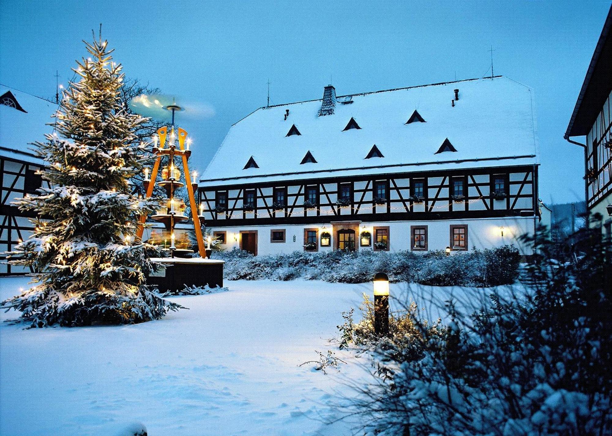 Hotel Folklorehof Chemnitz Extérieur photo